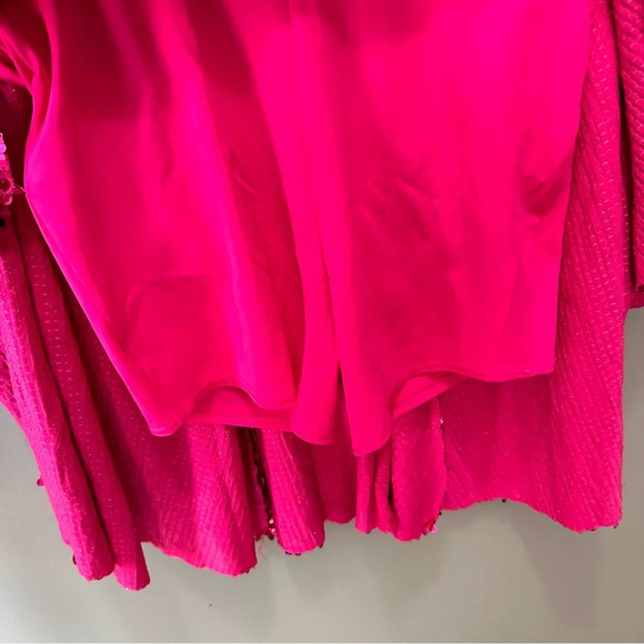 WEISSMAN Pink Sequin Jazz/Tap Dance Costume. EUC. XLC. Includes Bow! - Picture 9 of 9